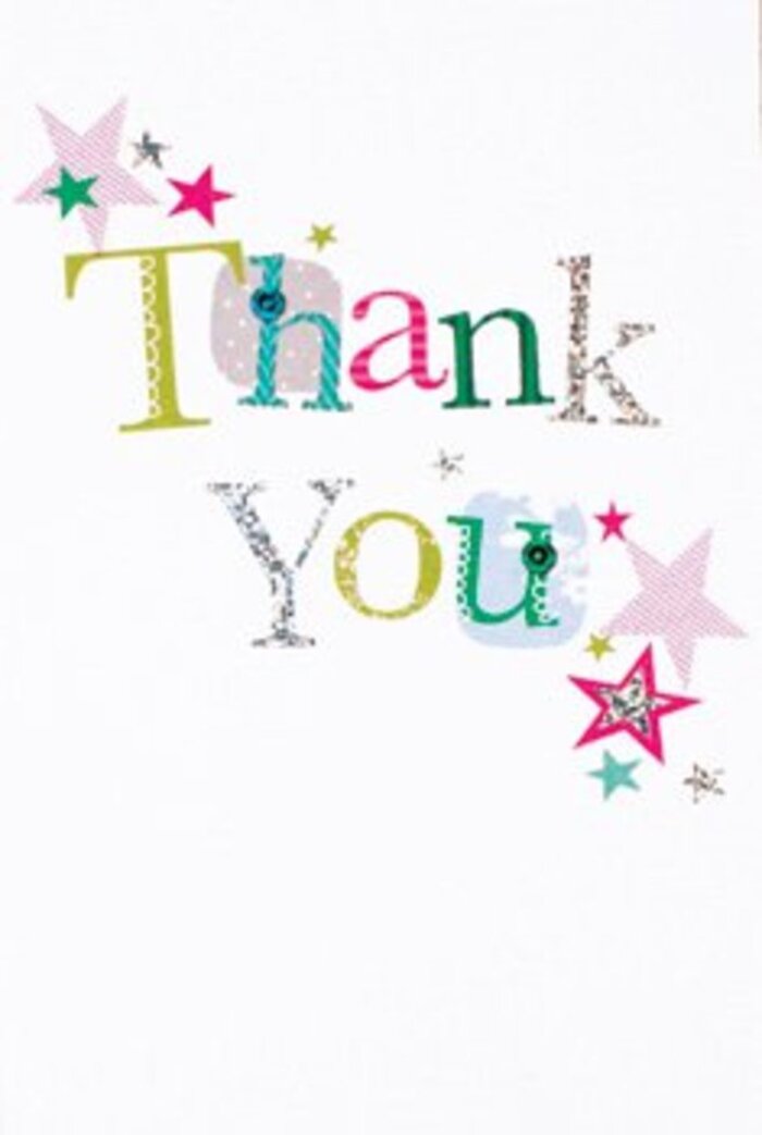 There's a gentle exuberance in the design of this thank you card that feels instantly at home in Sipson. The letters, each brimming with character-some swirling with playful spots, others traced with elegant, almost musical curves-come alive in colours as vibrant as the seasonal displays found at Flower Delivery Sipson. Sparkling stars in shades of magenta, turquoise, and silver gather near the joyful message, bringing to mind the cheerful spirit found during celebrations at Sipson Community Centre. The composition is airy and modern, with each element thoughtfully spaced on an immaculate white backdrop that evokes a sense of freshness. Glittering highlights and subtle textures suggest the pleasure of something handcrafted, each detail imbued with warmth. The mood strikes a balance between sophistication and whimsy, making this card versatile enough for any thank you occasion-be it a neighbour's thoughtful gesture on Sipson Road or a teacher's kindness at a local school. Paired with a bouquet of fresh flowers, the card serves as an uplifting expression of appreciation, resonating with sincerity and artistry. It's a reminder that gratitude can be as memorable and heartfelt as the personal touches expertly woven into every arrangement delivered throughout the Sipson area.